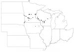 Opuntia fragilis, Midwest distribution